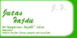 jutas hajdu business card